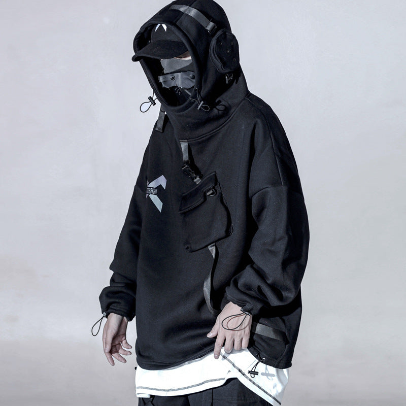 Laser Printed Hoodie Men's Coat