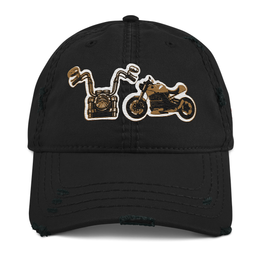 Gorra de papá con motos