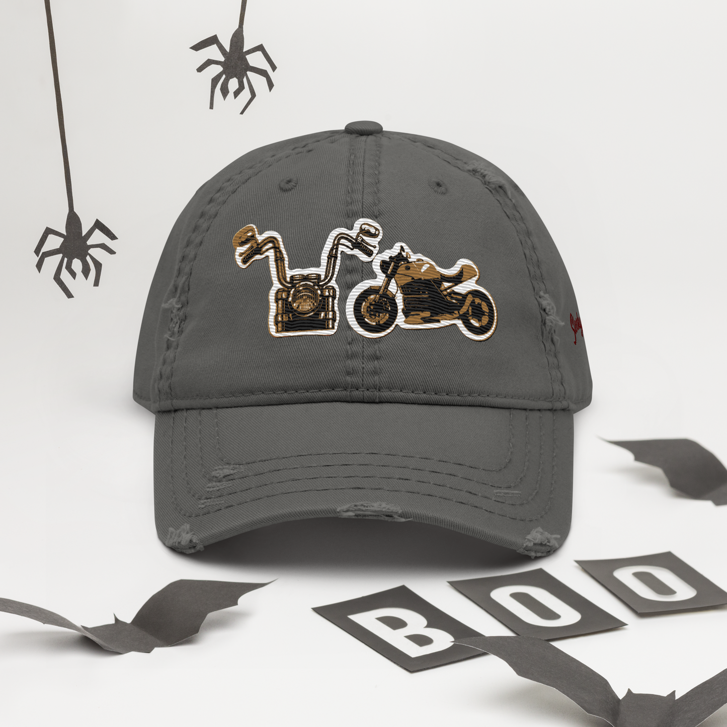 Gorra de papá con motos