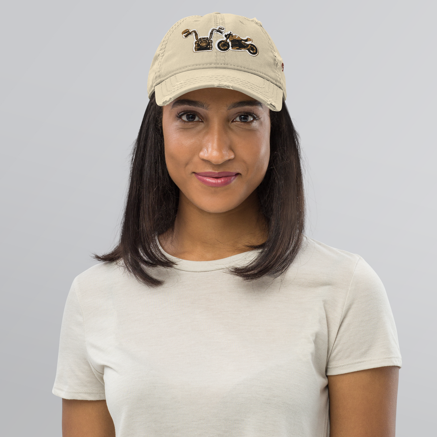 Gorra de papá con motos