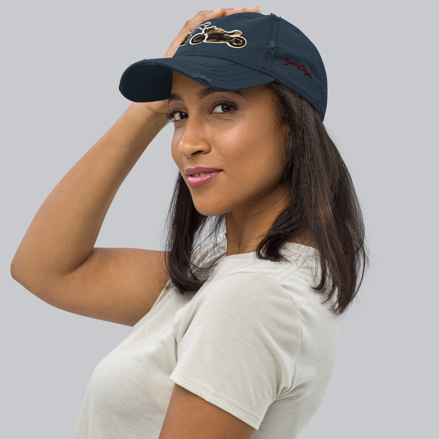 Gorra de papá con motos