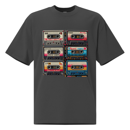 Retro Music Oversized Faded T