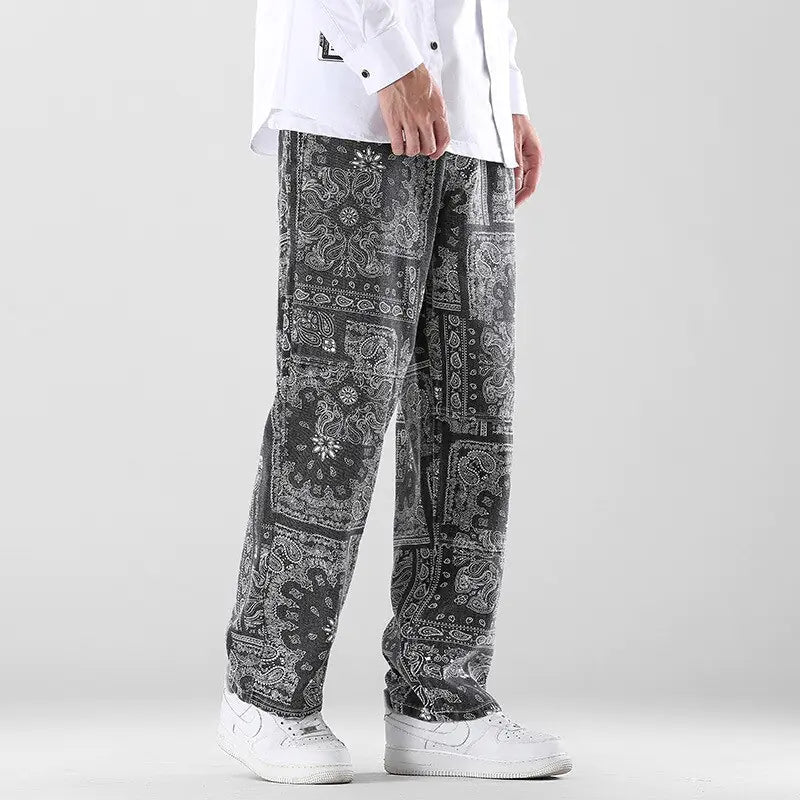 Pantalón holgado estampado