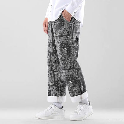 Pantalón holgado estampado