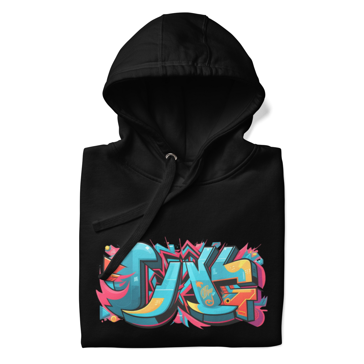 Sudadera unisex con capucha y estampado de grafiti