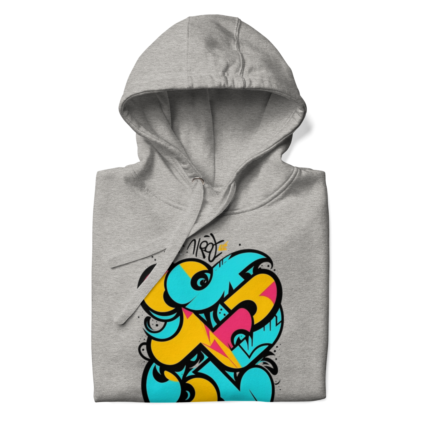 Color Clash Graffiti Hoodie