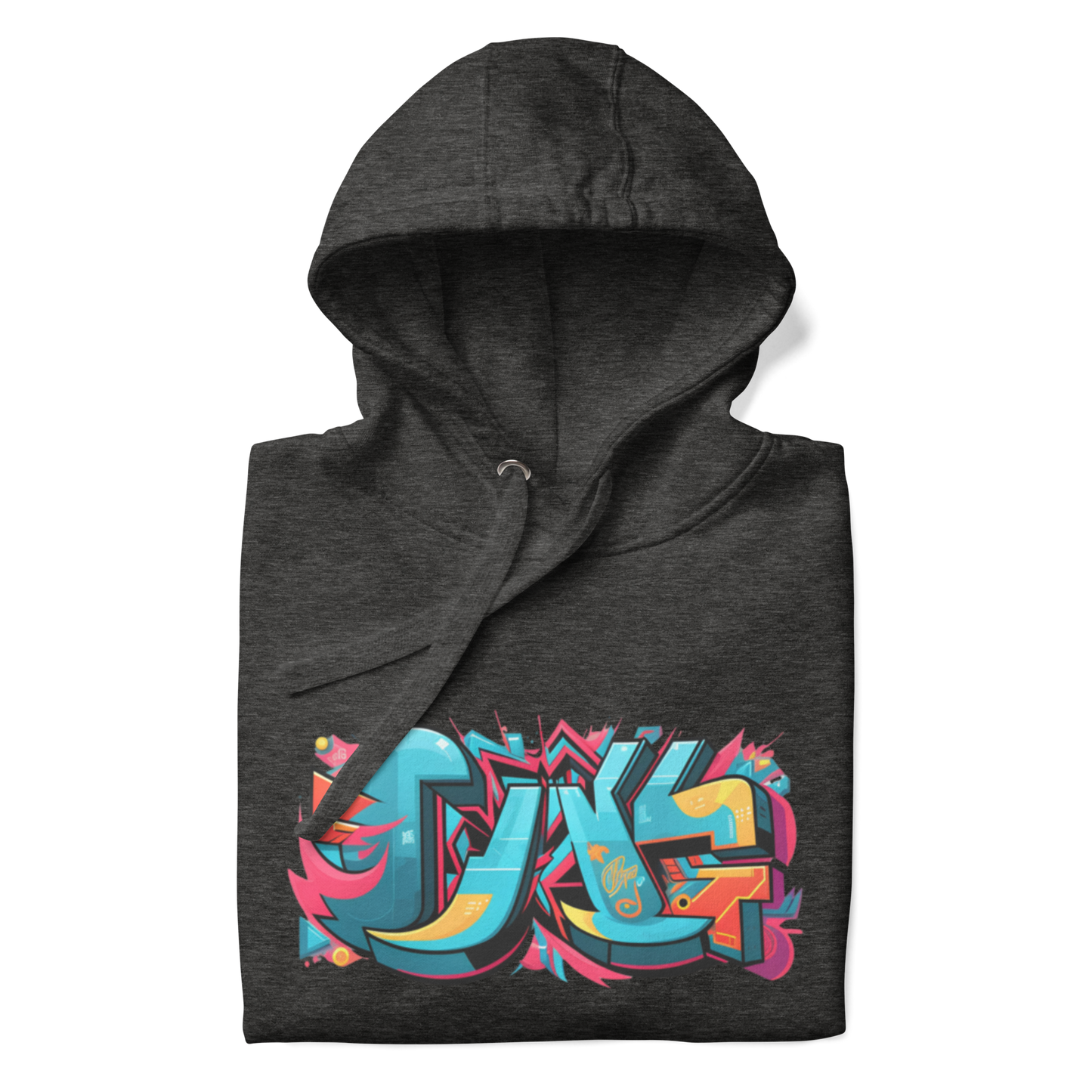 Sudadera unisex con capucha y estampado de grafiti