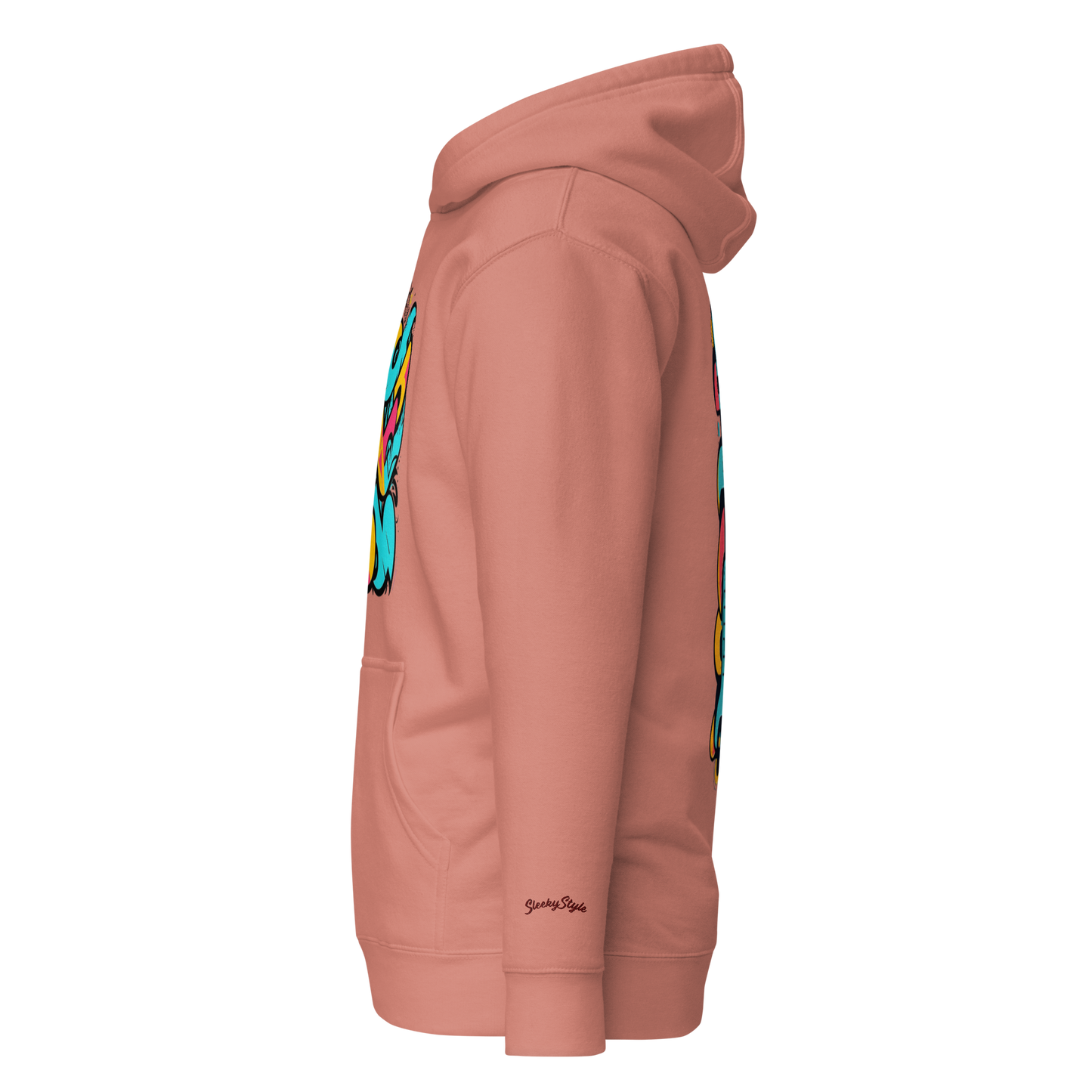 Color Clash Graffiti Hoodie