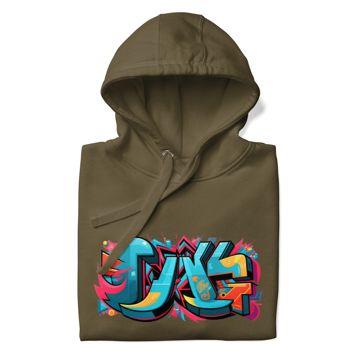 Sudadera unisex con capucha y estampado de grafiti