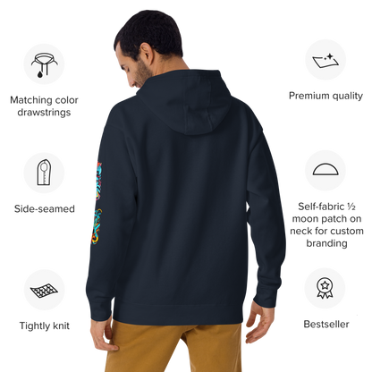 Sudadera unisex con capucha y estampado de grafiti