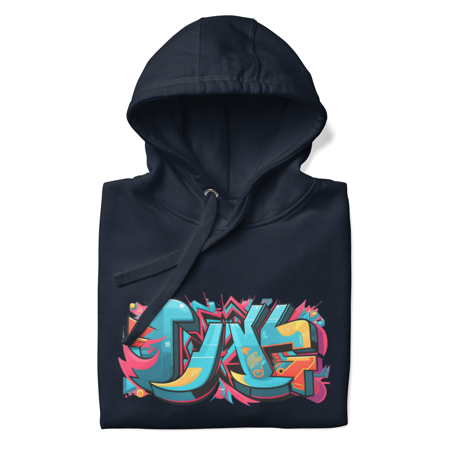 Sudadera unisex con capucha y estampado de grafiti