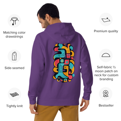 Color Clash Graffiti Hoodie