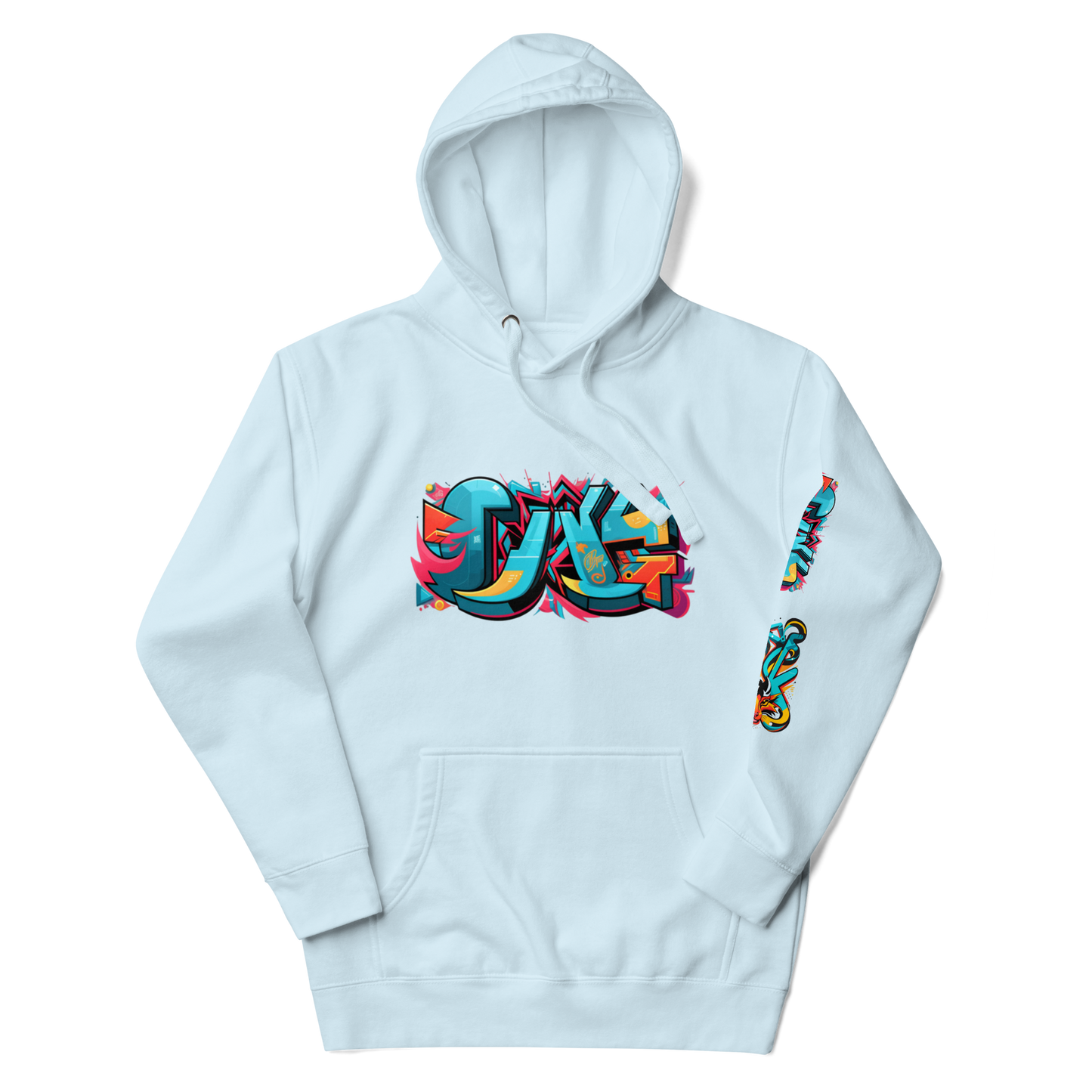 Sudadera unisex con capucha y estampado de grafiti