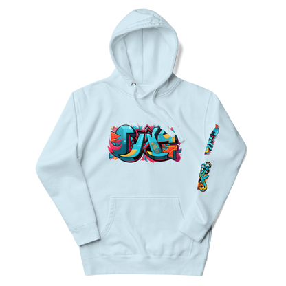 Sudadera unisex con capucha y estampado de grafiti