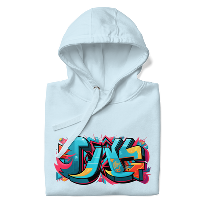 Sudadera unisex con capucha y estampado de grafiti