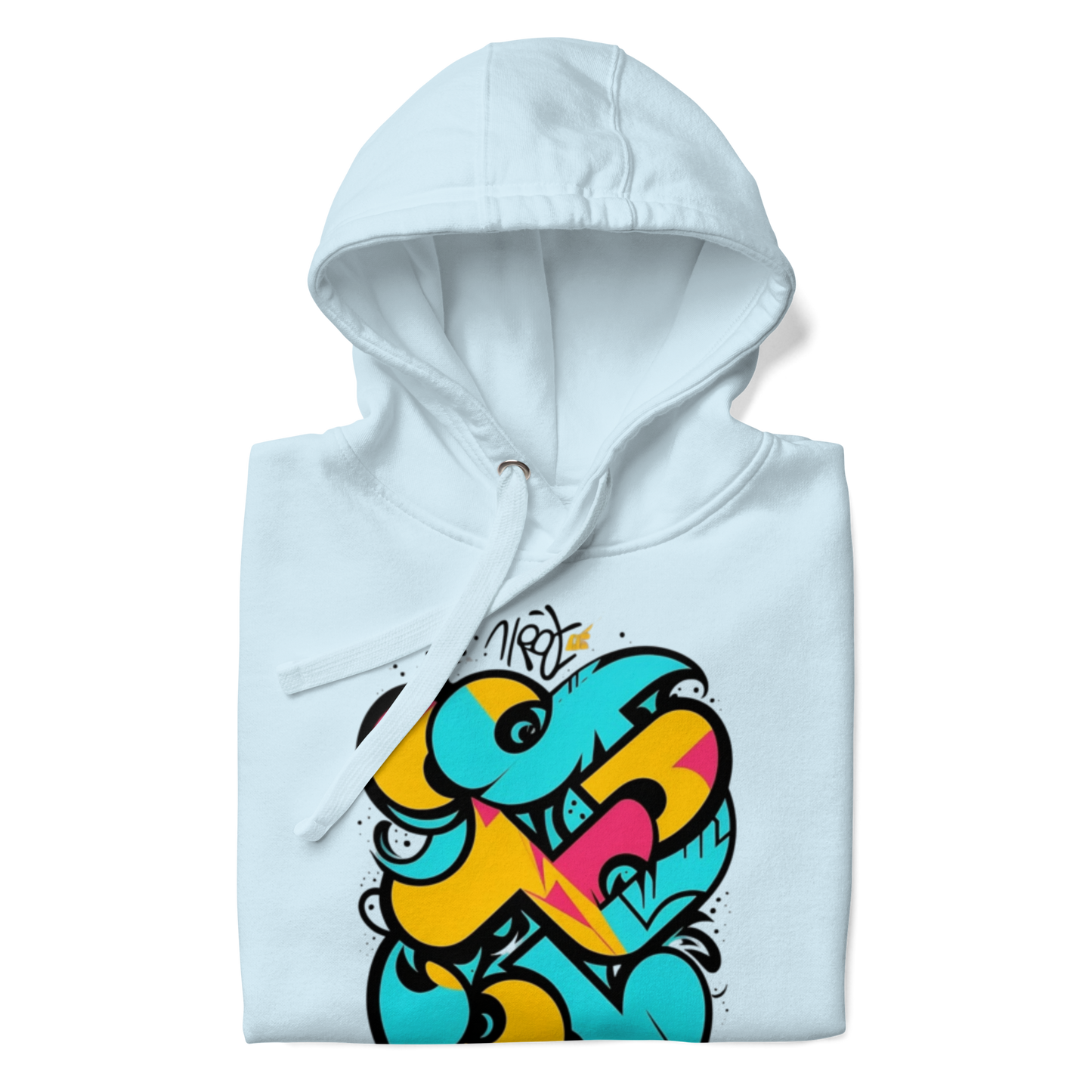 Color Clash Graffiti Hoodie