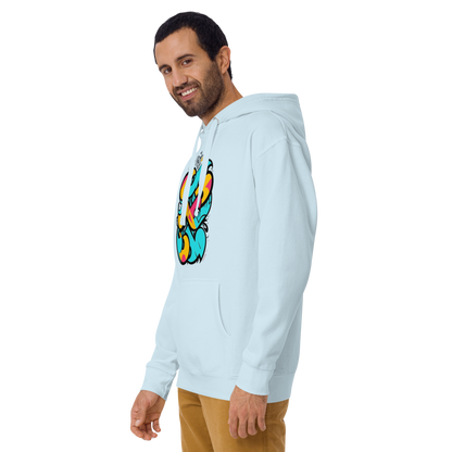 Color Clash Graffiti Hoodie