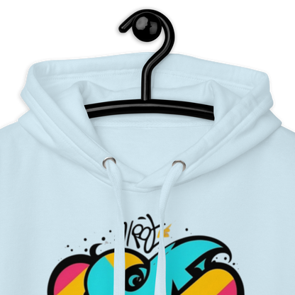 Color Clash Graffiti Hoodie