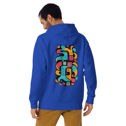 Color Clash Graffiti Hoodie