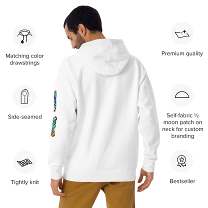 Sudadera unisex con capucha y estampado de grafiti