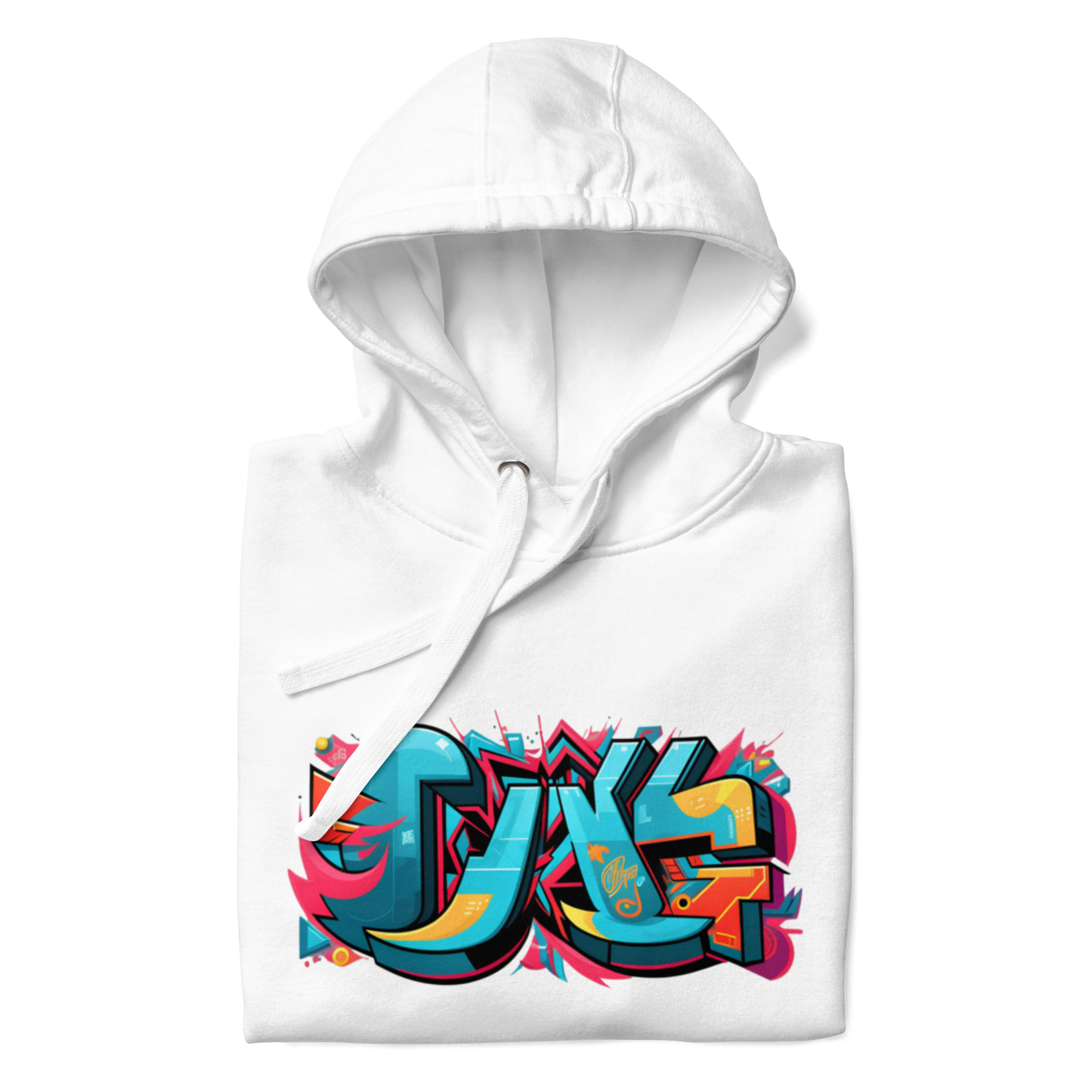 Sudadera unisex con capucha y estampado de grafiti