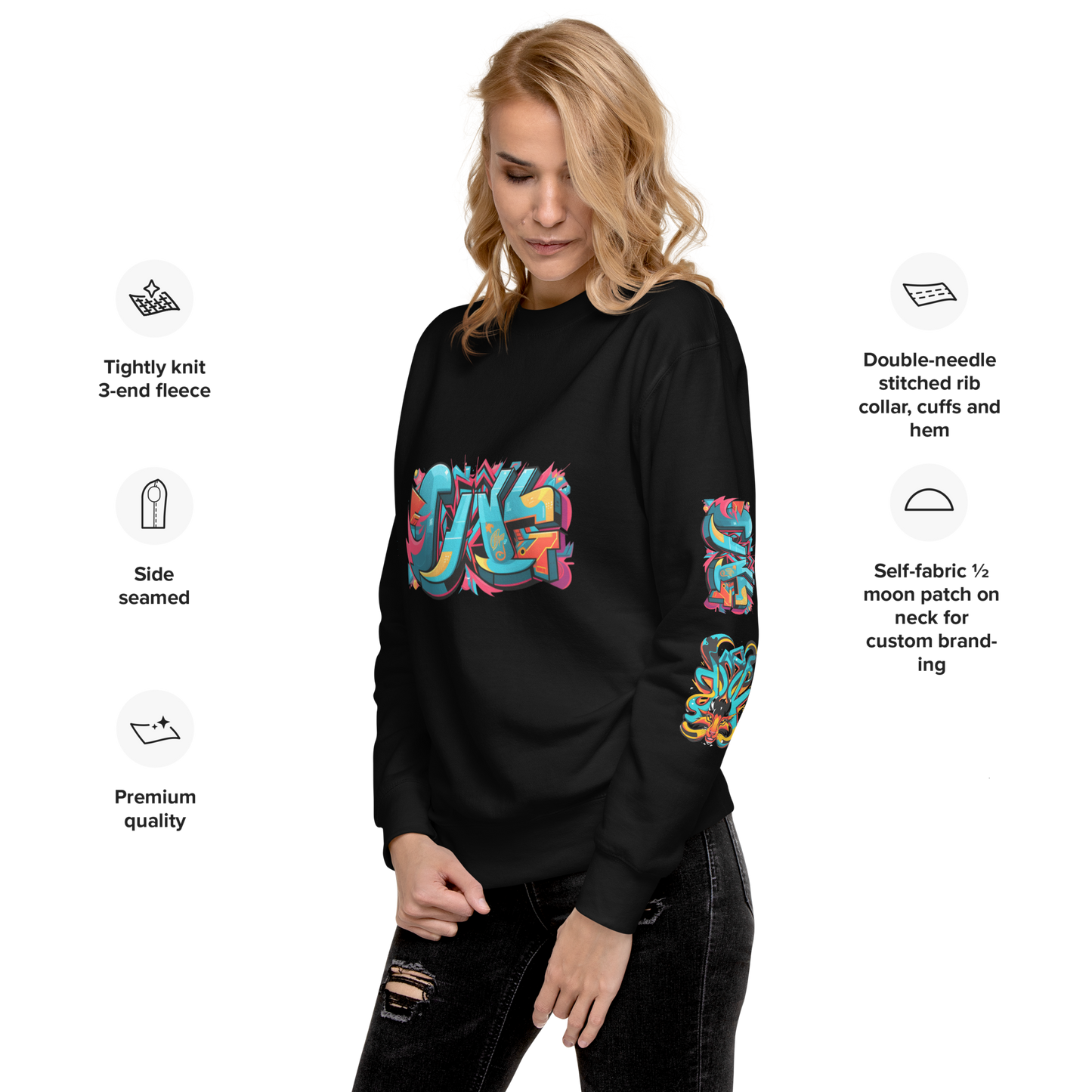 Urban Edge Graffiti Sweatshirt