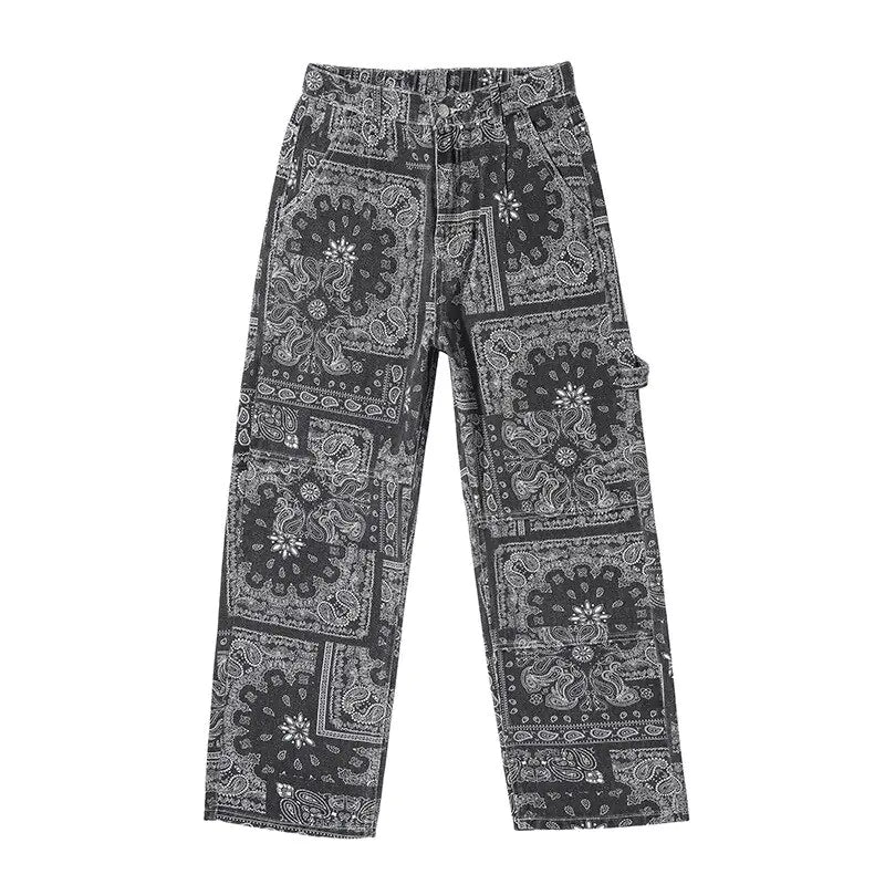 Pantalón holgado estampado